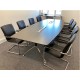 Nero Executive Boardroom Table With Two Cable Ports